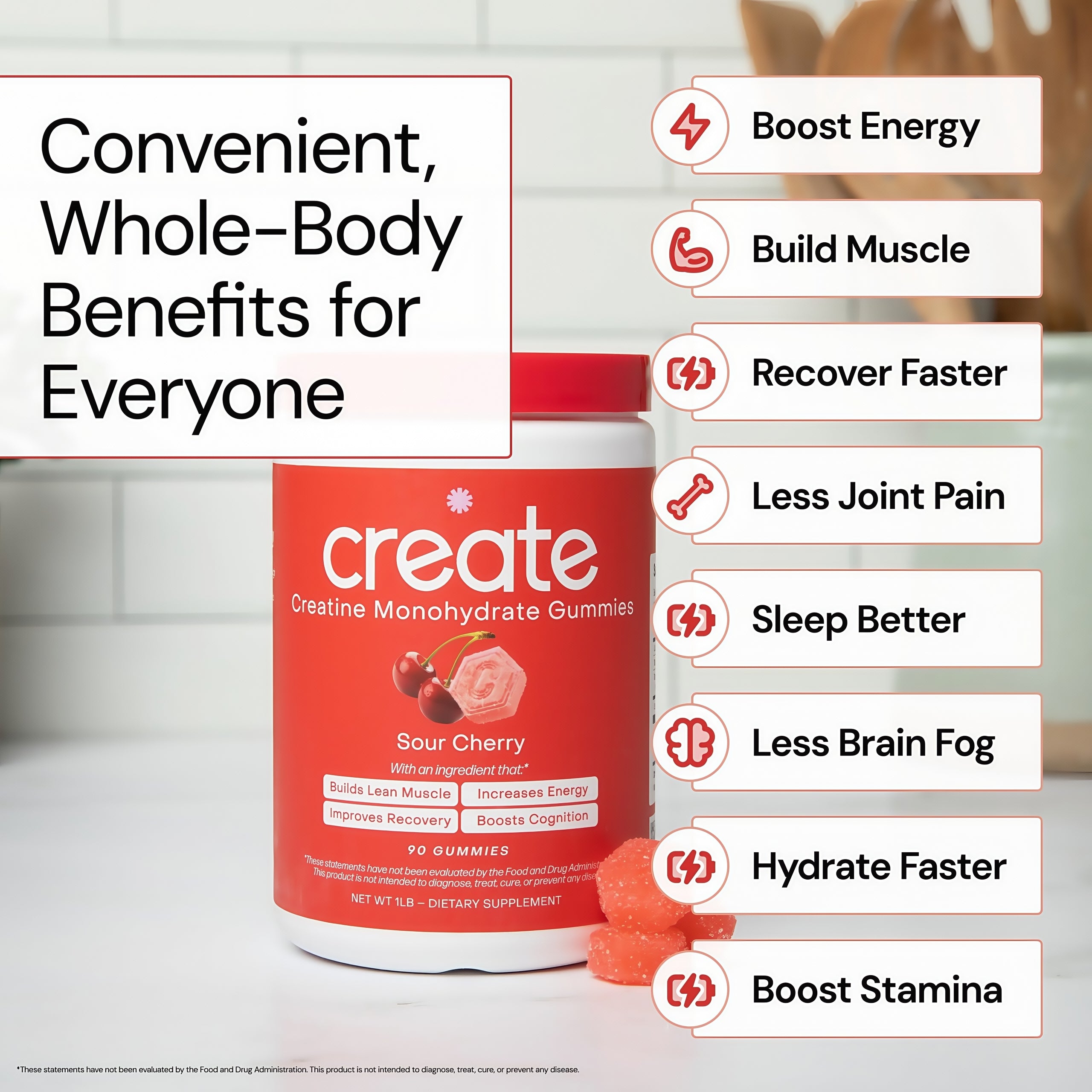 Core Create Creatine Monohydrate Gummies